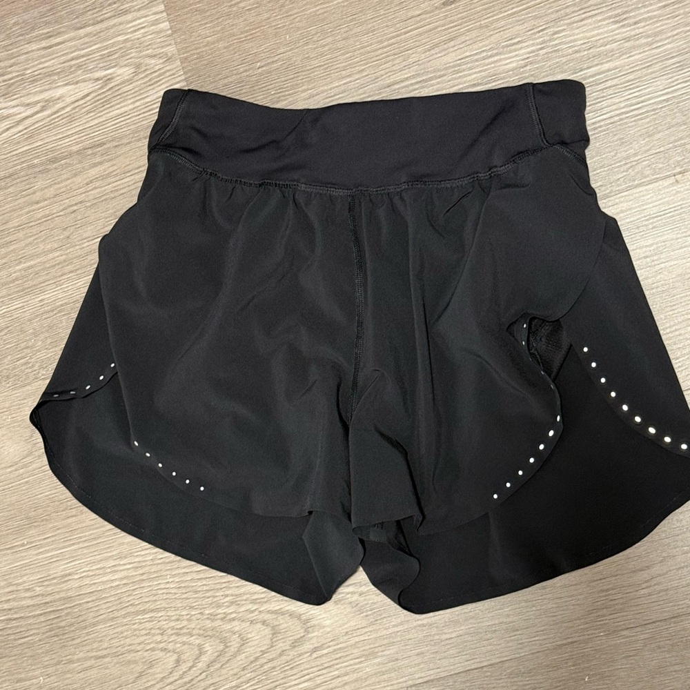 Lululemon Black Fast and Free Shorts